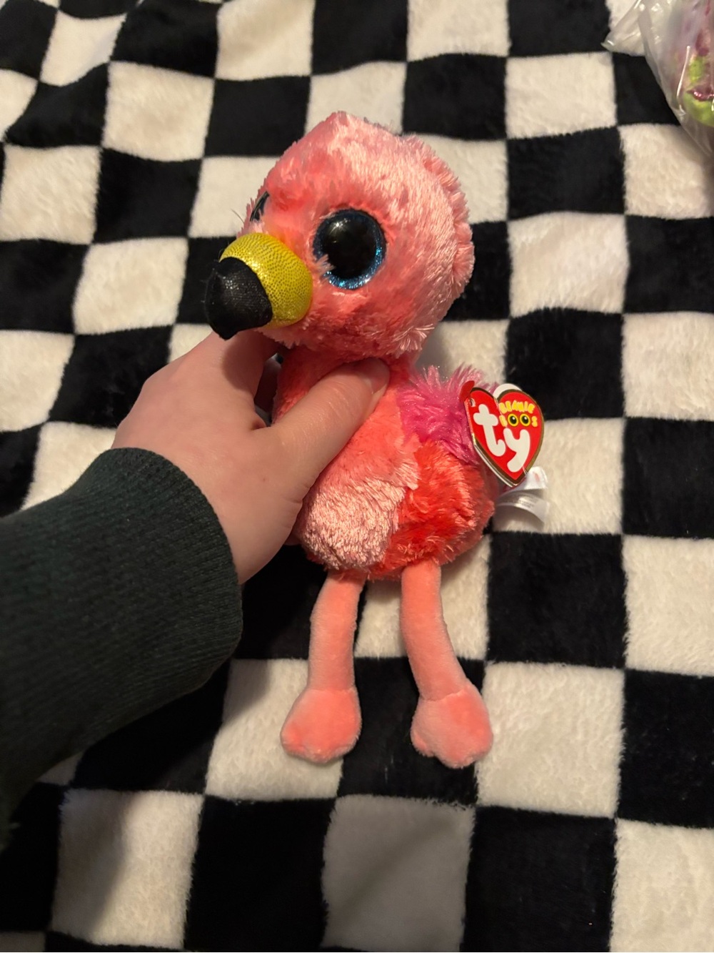 Ty beanie boos flamingo with tags